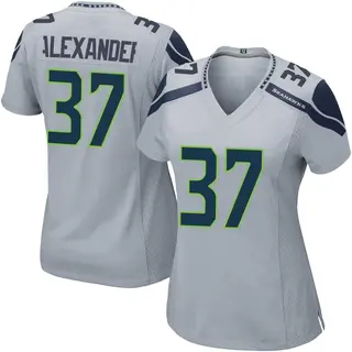 Seattle Seahawks Women's Shaun Alexander Game Alternate Jersey - Gray