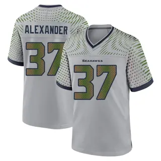 Seattle Seahawks Youth Shaun Alexander Game Wolf 2025 Rivalries Collection Jersey - Gray